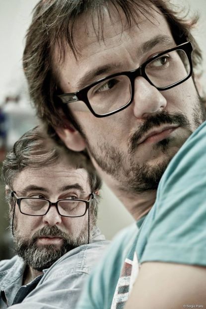 Junto a Lima en una foto de Sergio Parra.