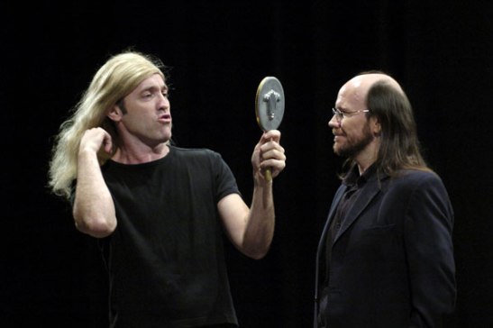 Miguel del Arco junto a Santiago Segura.