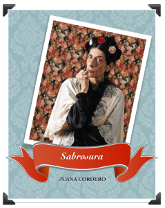 Juana Cordero interpreta a Sabrosura en la obra "Delicia" en La Casa de la Portera.