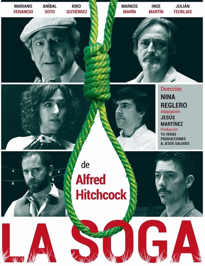 «La Soga» de Alfred Hitchcock salta al Teatro Fígaro el 15 de&nbsp;julio